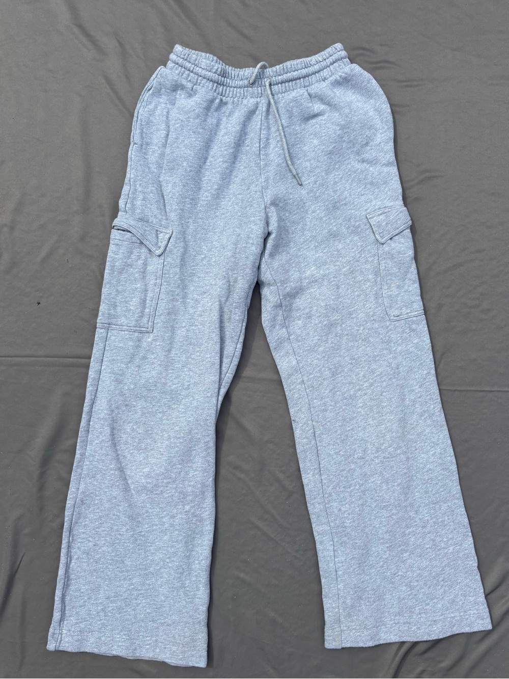Old Navy Light Gray Cargo Sweatpants with Drawstring